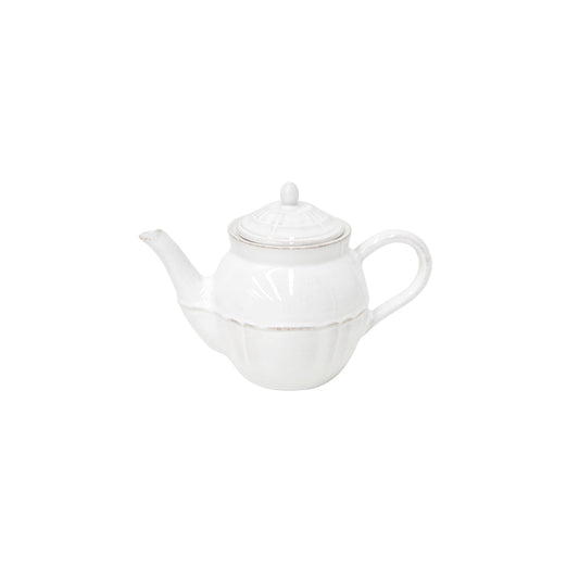 300011 Costa Nova Alentejo White Teapot 510ml Tomkin Australia Hospitality Supplies
