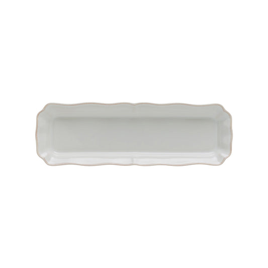 300018 Costa Nova Alentejo White Rectangular Tray 313x102mm Tomkin Australia Hospitality Supplies