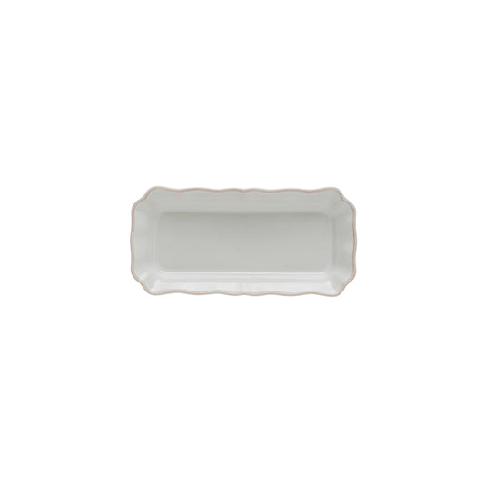 300019 Costa Nova Alentejo White Rectangular Tray 212x103mm Tomkin Australia Hospitality Supplies