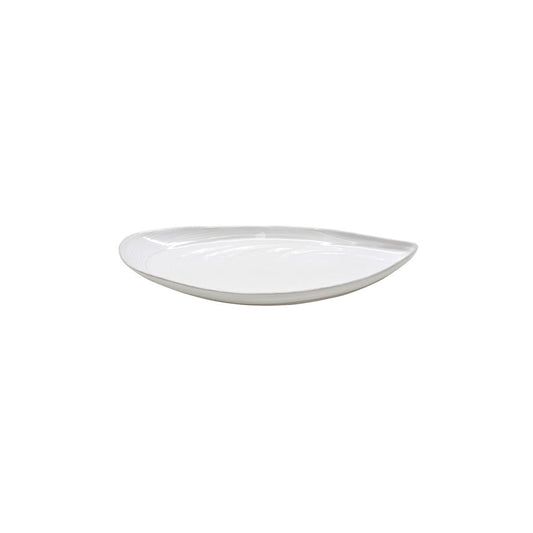 300126 Costa Nova Aparte White Oval Tray 455x207mm Tomkin Australia Hospitality Supplies