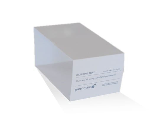 #White Catering Tray Sleeve Small 50pc/PK