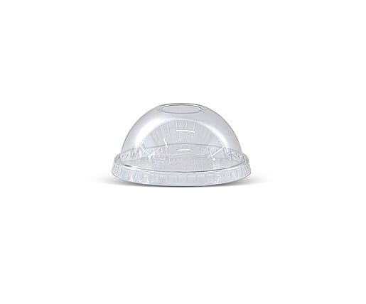 10/12oz PET Dome lid /Die-cut hole 1000pc/ctn