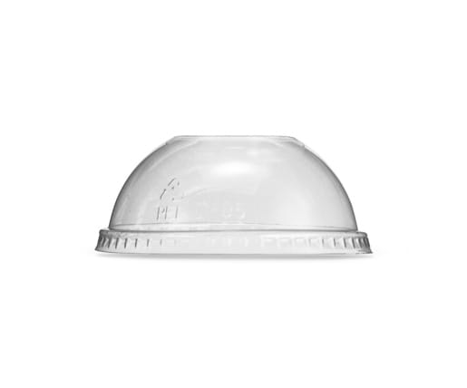 PET dome lid/no hole (fit U cups) 1000pc/ctn