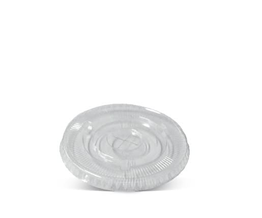 PET Flat lid 90mm with X slot 1000pc/ctn