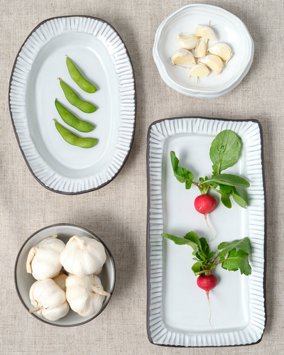 Tablekraft Linea Organics Rectangular Platter 300x160x40mm White