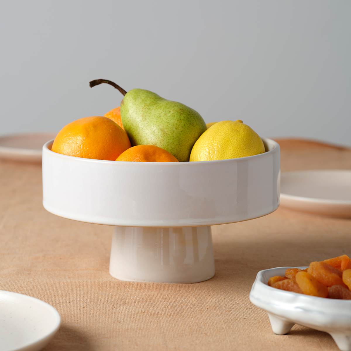 Urban Serve Pedestal Deep Plate 200x115mm White