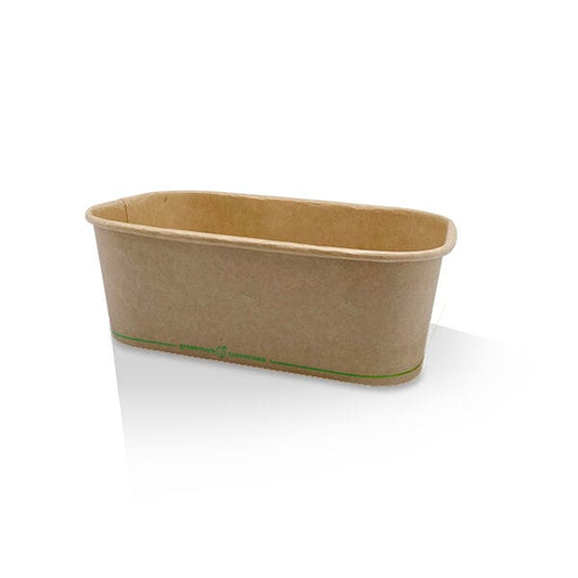 PLA Coated Kraft  Rectangular Container 750ml 300pc/ctn