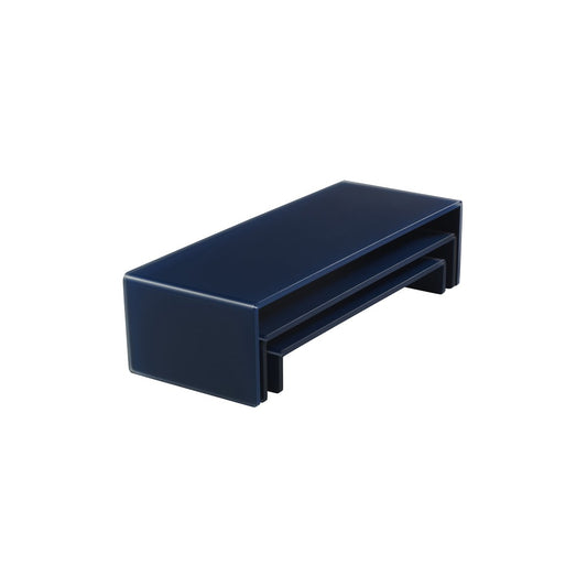 MLP118780 Mealplak 3 Tier Nesting Riser Set Night Blue 495/445/395x195mm Tomkin Australia Hospitality Supplies