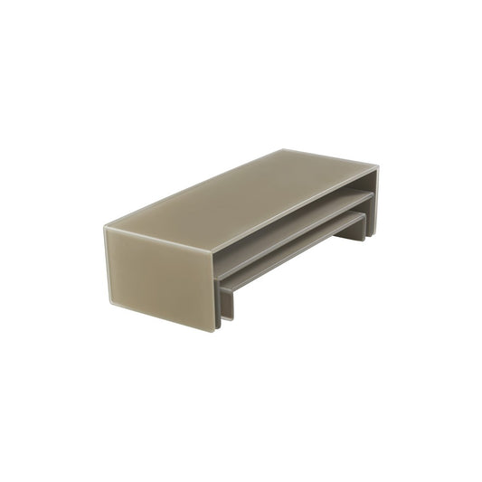 MLP118902 Mealplak 3 Tier Nesting Riser Set Taupe 495/445/395x195mm Tomkin Australia Hospitality Supplies