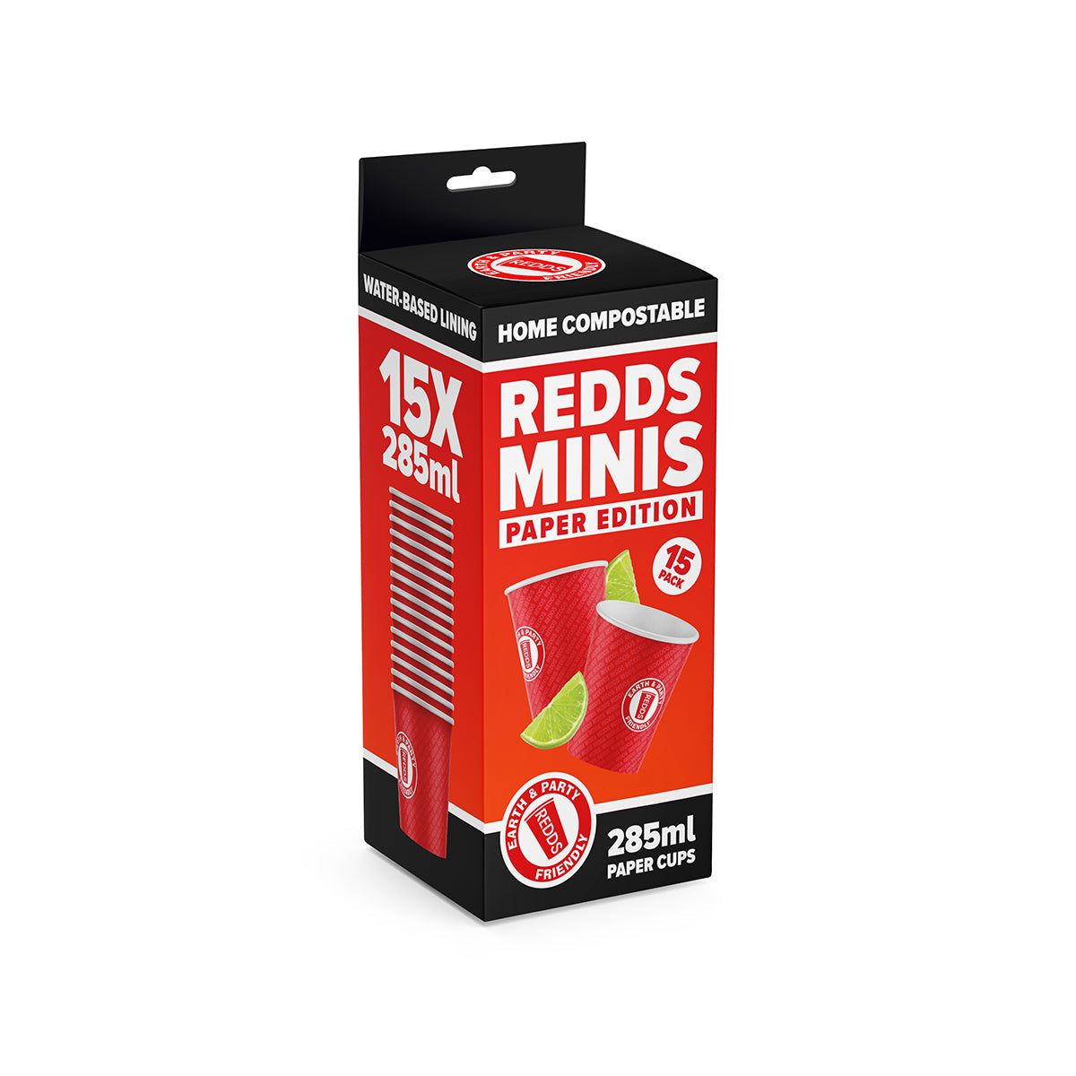 Redds Mini Paper Cup 285ml - Home Compostable