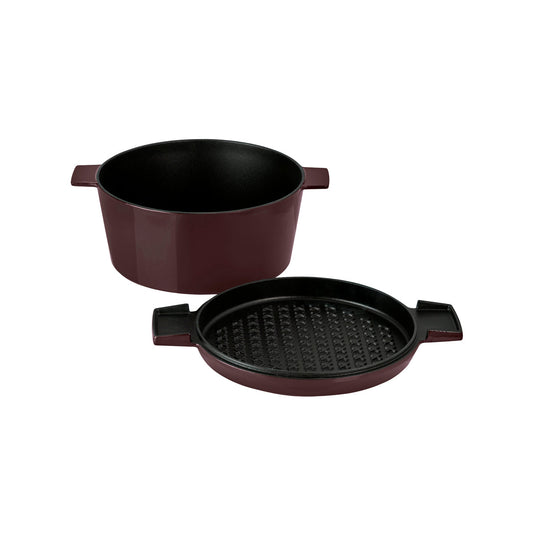 SR42369 Stanley Rogers Cast Iron French Oven Bordeaux 280mm  Tomkin Australia Hospitality Supplies