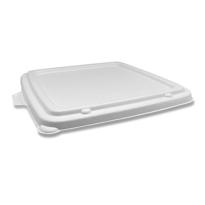 Sugarcane  Lid Square Takeaway Tray 9" 200pc/ctn