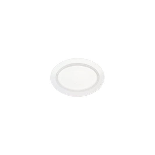 VB16-2016-3570 Villeroy And Boch Villeroy And Boch Corpo White Oval Plate Wide Rim 210x170mm Tomkin Australia Hospitality Supplies