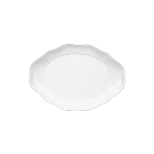 VB16-3318-2710 Villeroy And Boch Villeroy And Boch La Scala White Oval Plate Wide Rim 360x260mm Tomkin Australia Hospitality Supplies