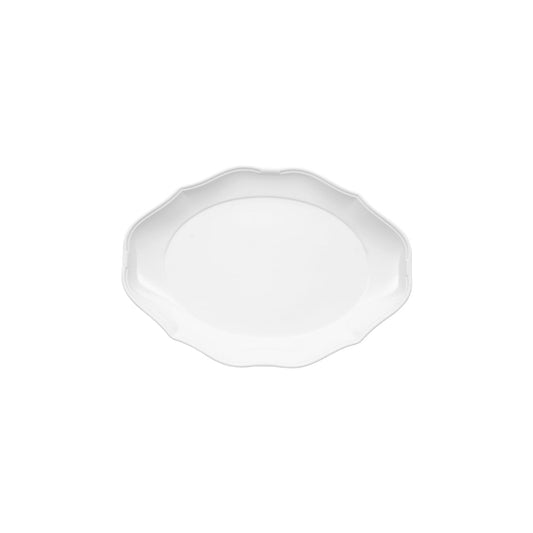 VB16-3318-2720 Villeroy And Boch Villeroy And Boch La Scala White Oval Plate Wide Rim 300x230mm Tomkin Australia Hospitality Supplies