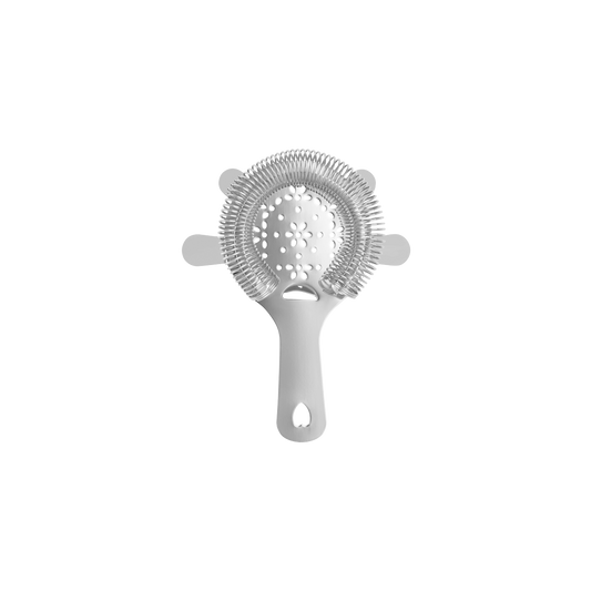 Z0300 Zanzi 4 Prong Hawthorn Strainer with Flat Handle Stainless Steel Tomkin Australia Hospitality Supplies