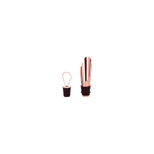 Z0721 Zanzi Wine Stopper with Pouring Spout Rose Gold Tomkin Australia Hospitality Supplies