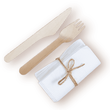 Wooden Spoon Napkin Set 400set/ctn