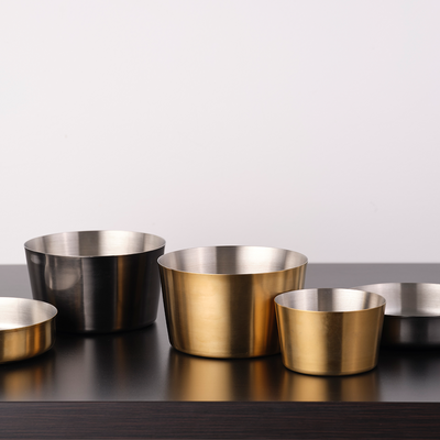 Miniature Serving Bowl Satin Stainless Steel 140mm