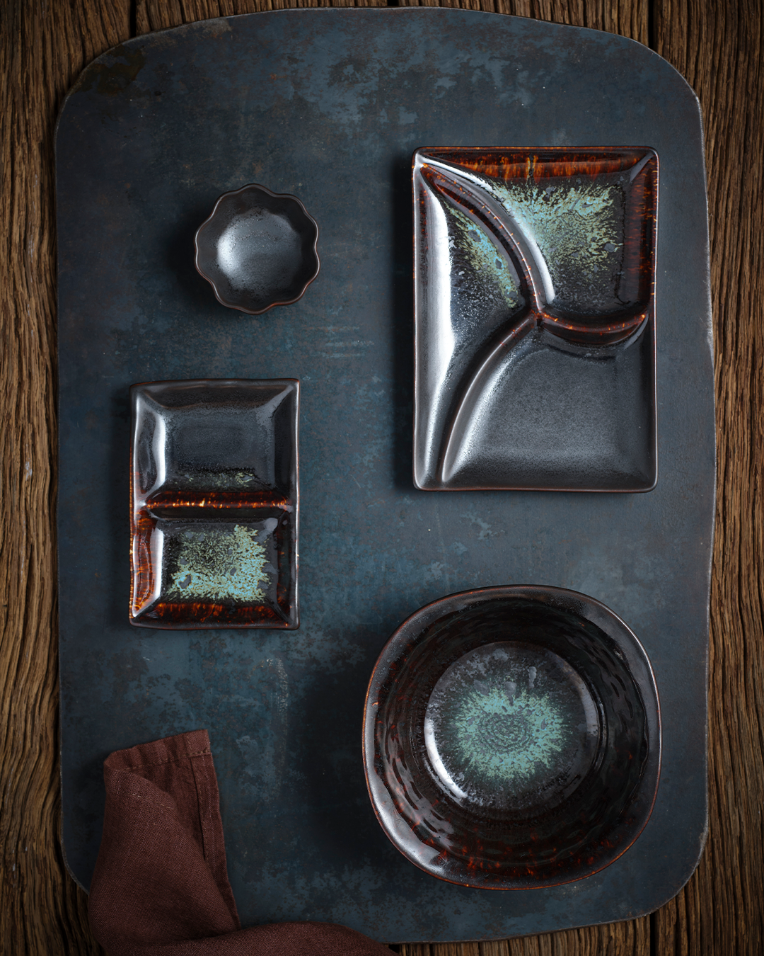 Fusion Sauce Dish 72x33mm Patina