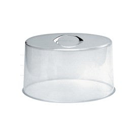 Cake Cover Clear - Chrome Handle