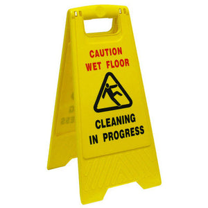 Caution Sign - Wet Floor & Cleaning In Progress