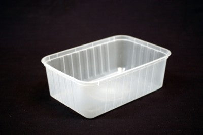 Take Away Container - Ribbed 1000ml / 500