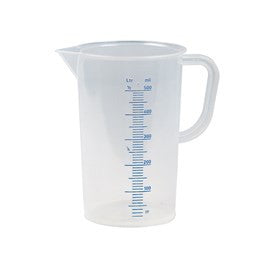 MEASURING JUG-0.25lt Proplyene BLUE SCALE THERMO