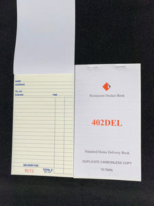 Docket Book (Home Delivery) Duplicate C/less, 50 set, Sml