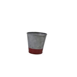 Pot Galv/Red 95x105mm - Coney Island