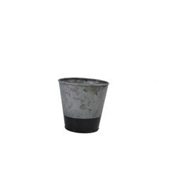 Pot Galv/Black 95x105mm - Coney Island
