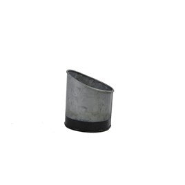Slant Pot Galv/Black 105x115mm - Coney Island