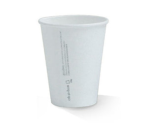 Coffee Cup 12oz PLA Coated SW Cup / Plain White /1000