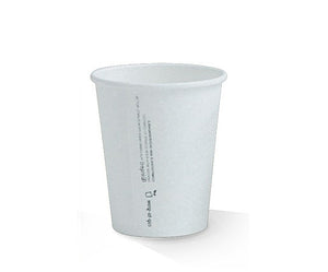 Coffee Cup 8oz S/W PLA White /1000