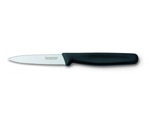 Victorinox Paring Knife Serrated -8cm-Black