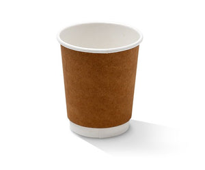 TAKEAWAY COFFEE CUPS-KRAFT- DW 8 OZ /25