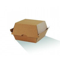Burger Box Plain Brown -102x105x80mm-250