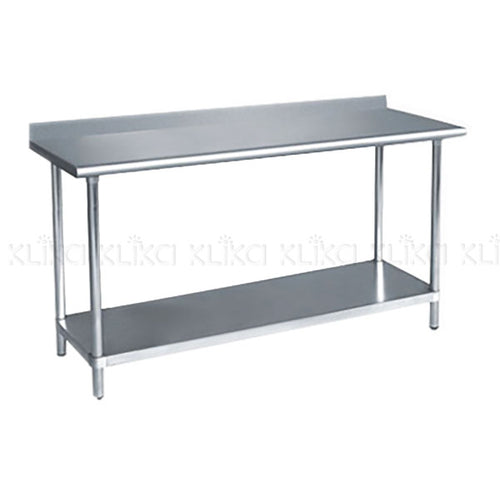 Stainless Steel Workbench with Splashback 1800x700x900